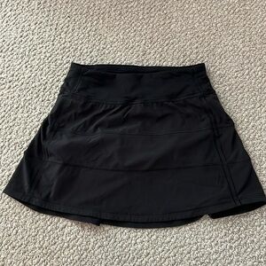 Black Lululemon Pace Revival Mid-Rise Skirt